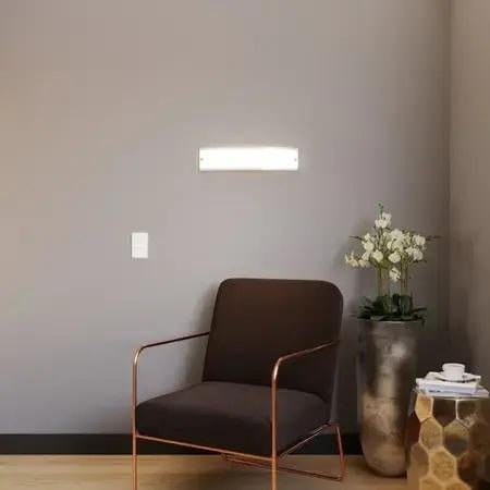 Світильник настінний Vesta Light 30х10 см накладний монтаж Е27 Білий (37122) - фото 4 Світильник настінний Vesta Light 30х10 см накладний монтаж Е27 Білий (37122) - фото 4