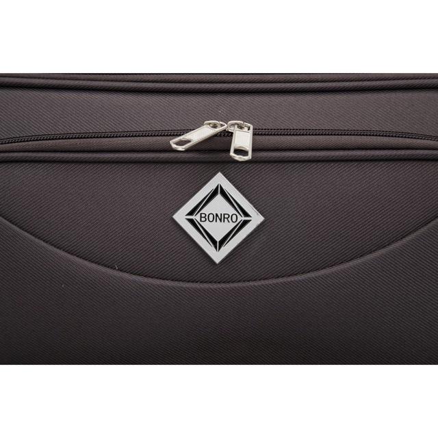 Валіза Bonro Tourist 4 колеса велика Коричневий (2761308524) - фото 8 Валіза Bonro Tourist 4 колеса велика Коричневий (2761308524) - фото 8