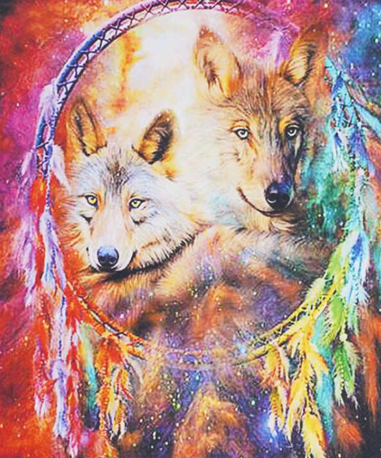 Картина за номерами TK Group 31390 30 Вовча сила 40х30 см (121657)