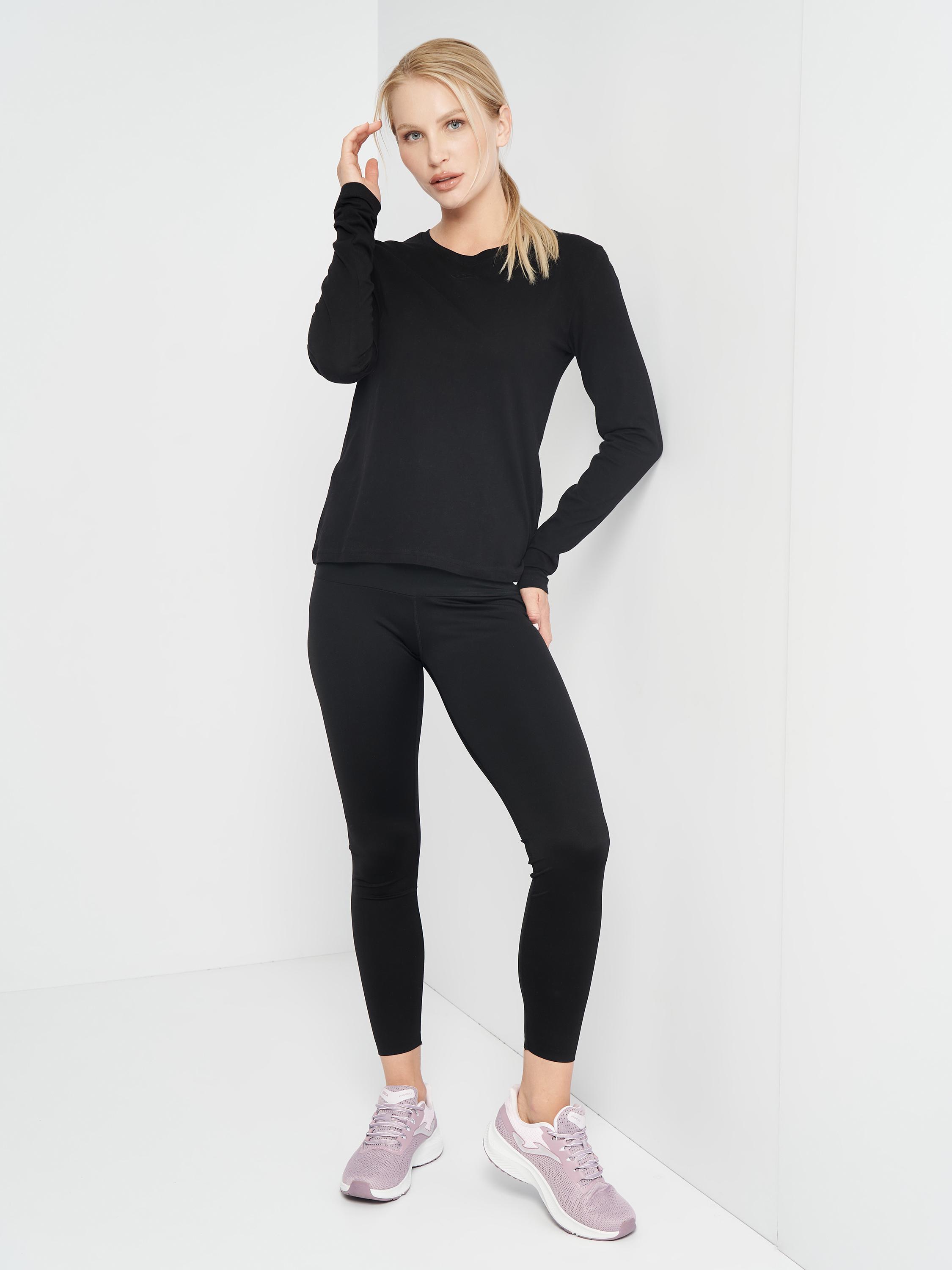 Реглан Joma 901611.100 Organic Long Sleeve T-Shirt L Black (8445456181224) - фото 3