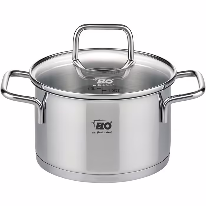 Каструля ELO з нержавіючої сталі зі скляною кришкою Citrin 20 см 3,4 л