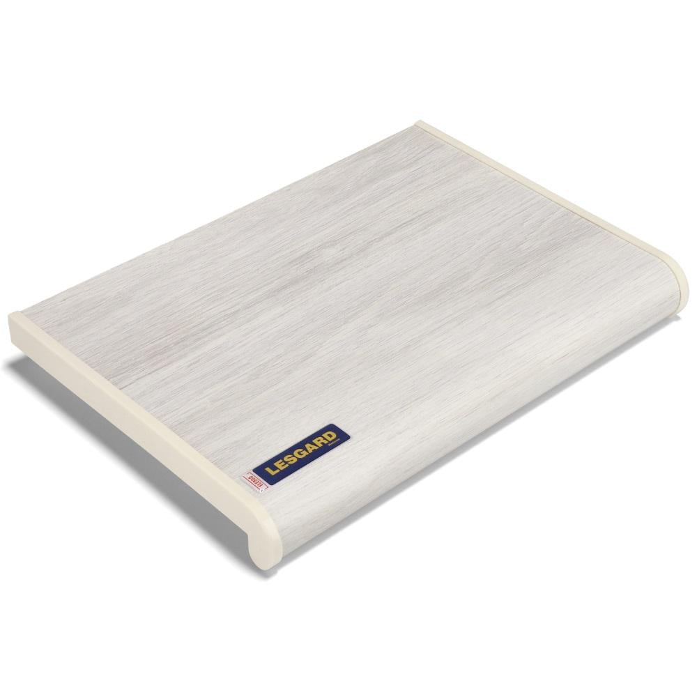 Подоконник отрезной LESGARD дуб белый ПВХ 100 мм