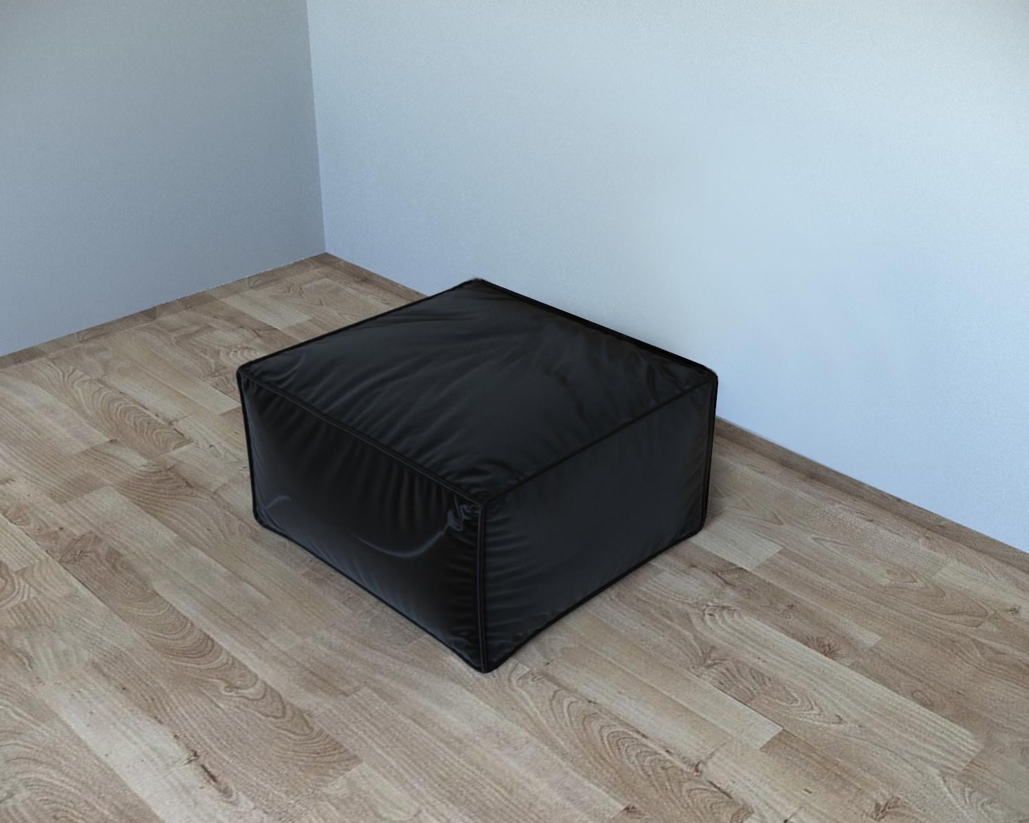 Пуф модульный мягкий Tobi Sho Вальде велюр Florida 800х800х450 мм Black (vbn2375)