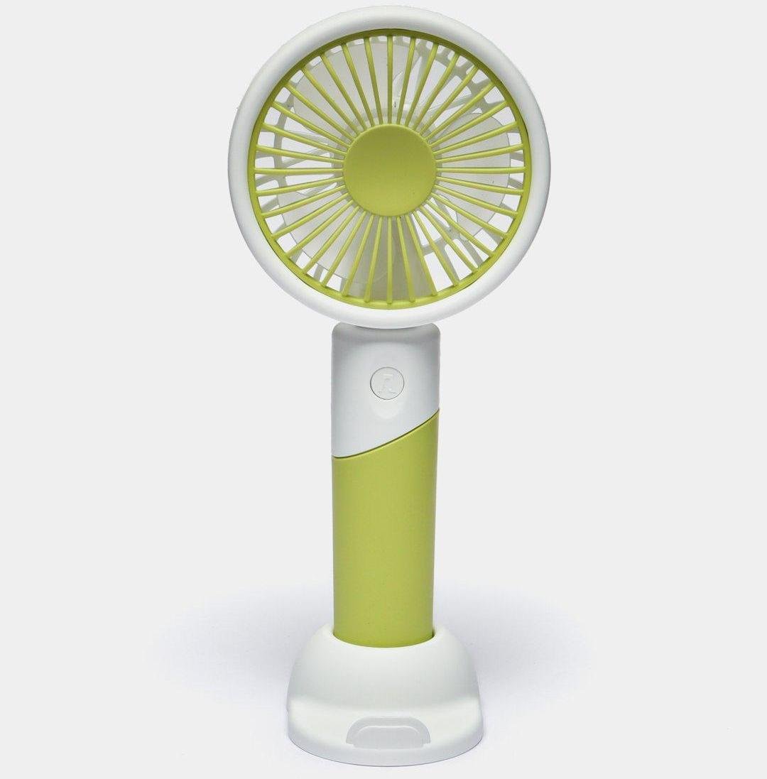 Настольный вентилятор ручной с USB-зарядкой ZB 100 Mini Fan 2в1 Зеленый