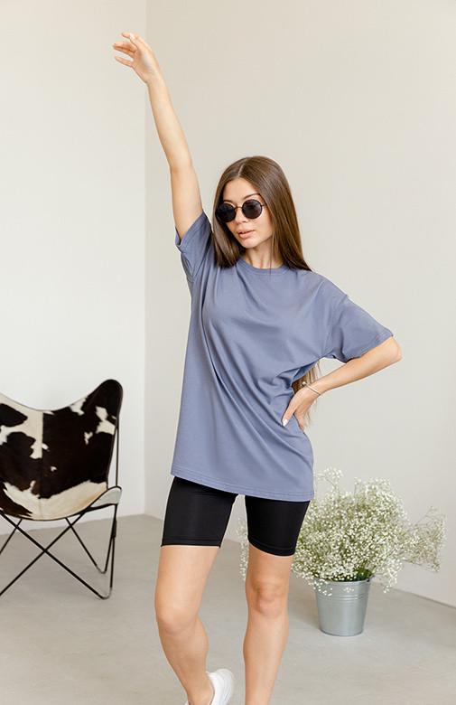 Футболка женская Оверсайз GBI XS/S Серый (13722)