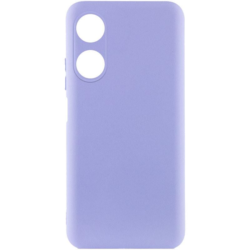Противоударный чехол Silicone Cover Lakshmi Full Camera (A) для Oppo A38 / A18 Сиреневый / Dasheen