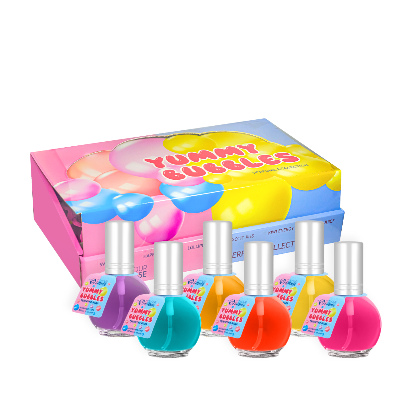 Набор туалетной воды для детей Colour Intense Yummy Bubbles 24 шт.