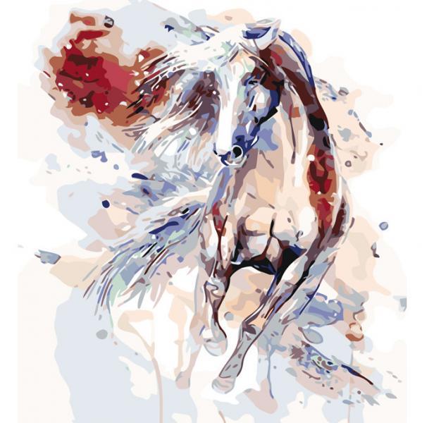 Картина по номерам Danko Toys 40х40 см Лошадь (KpN-02-05) Картина по номерам Danko Toys 40х40 см Лошадь (KpN-02-05)