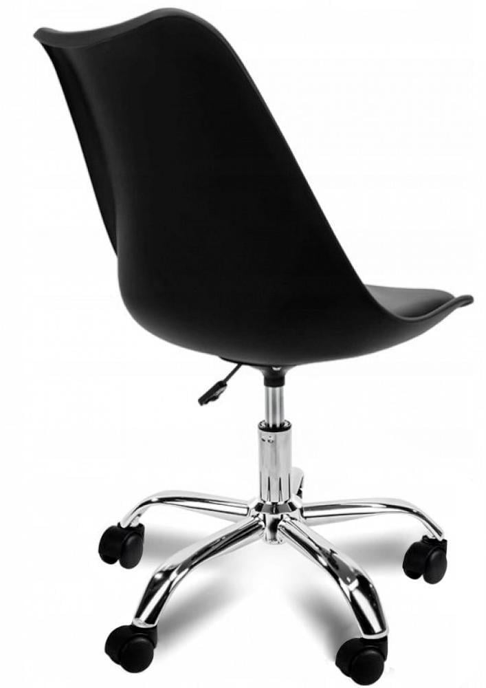 Крісло офісне комп'ютерне Bonro B-487 на колесах Чорний (3536) - фото 4