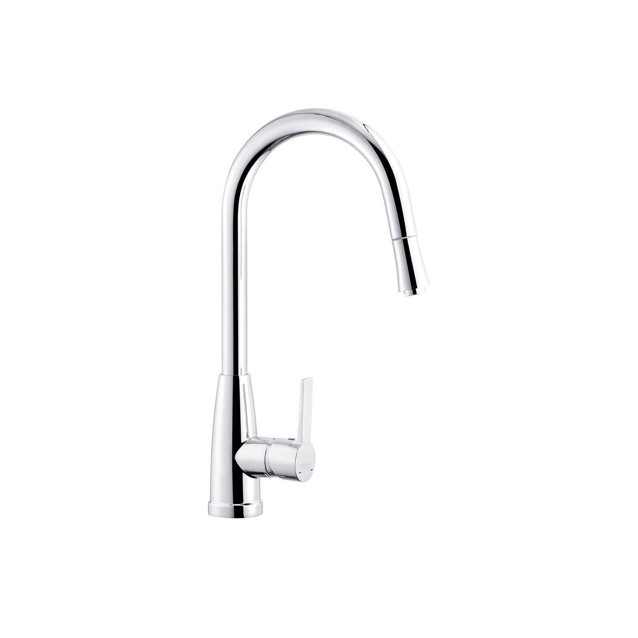 Смеситель для кухни Kroner KRM-11-013F с выдвижным изливом (CV027263)