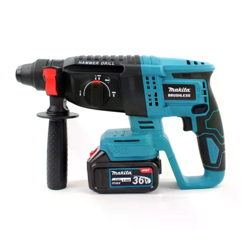 Перфоратор аккумуляторный Makita DHR202BL бесщеточный 48 В 6 Ач 4.8 Дж Синий (31270287)