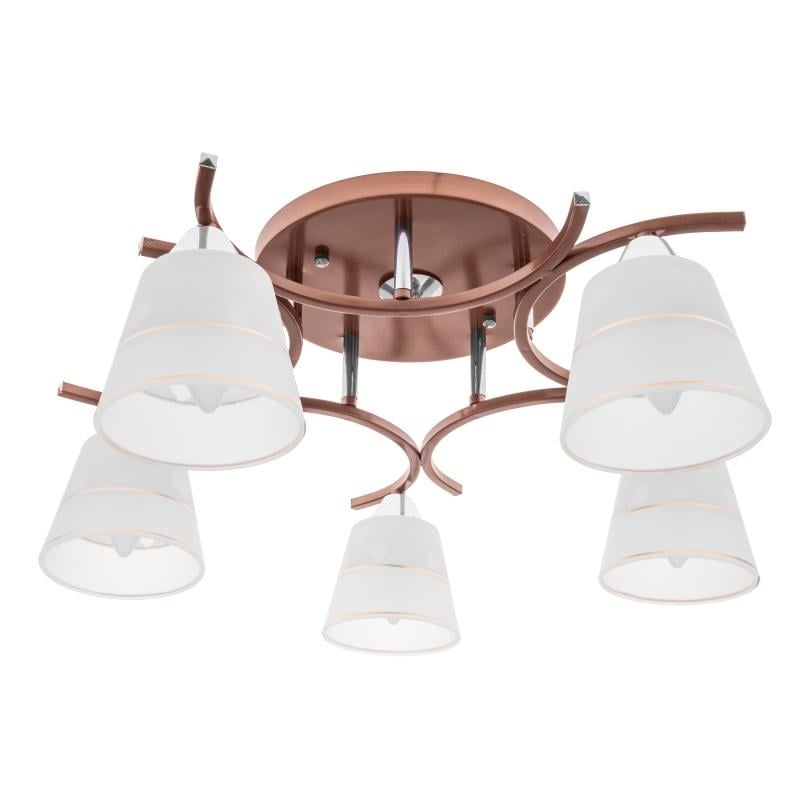 Люстра стельова Brille LK-609S/5 E27 FGT 5 плафонів