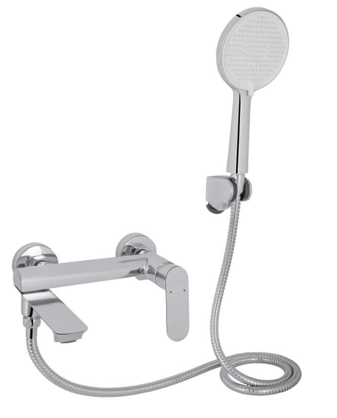 Смеситель для ванны Qtap Evia QTEVI260CRM47578 Chrome (62525)