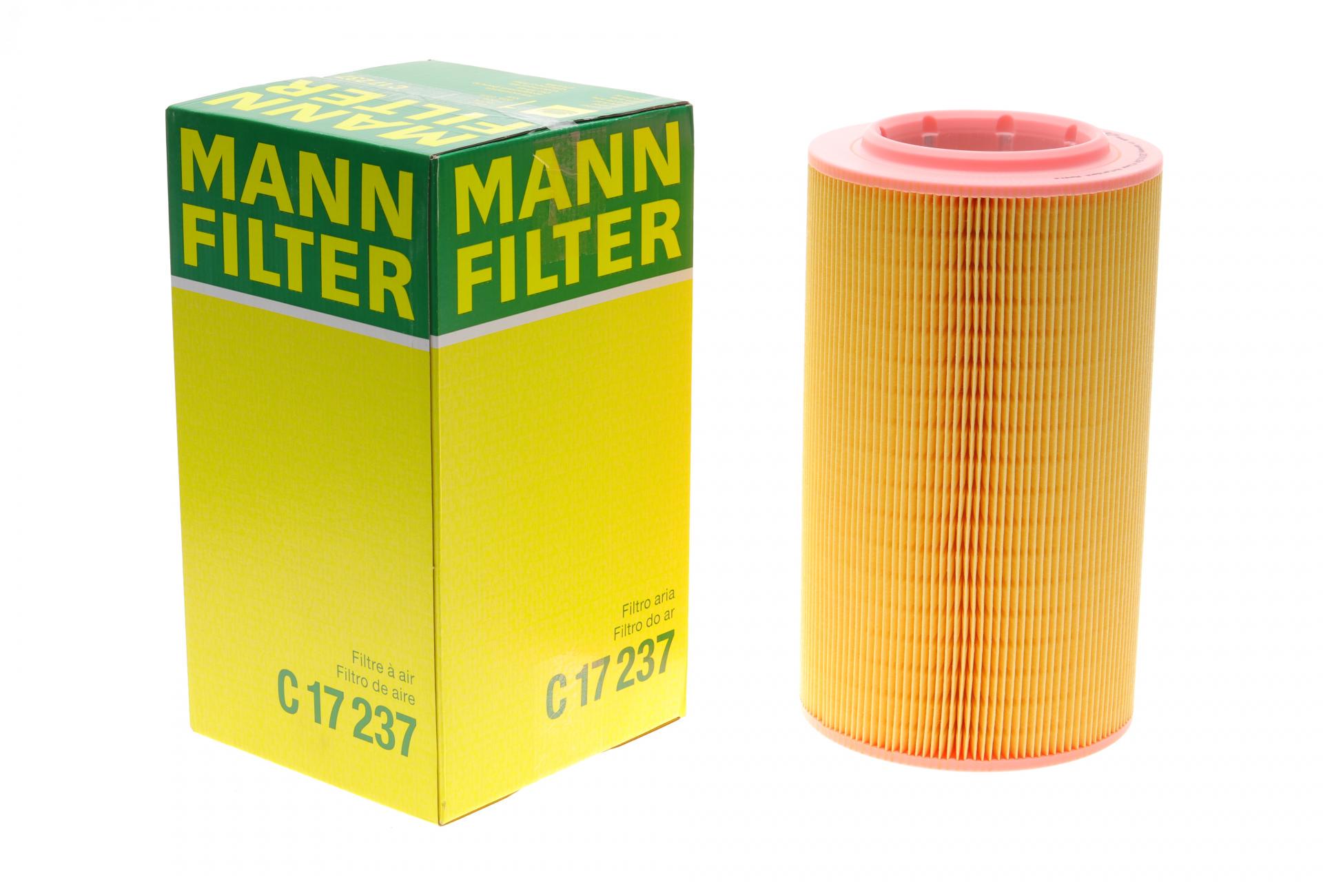 Фильтр воздушный Mann-Filter для Citroen Jumper 2,0BlueHDi/2,2HDi/3,0HDi/Fiat Ducato 2,0-3,0JTD 06-/Opel 2,2D 21- (C 17 237)