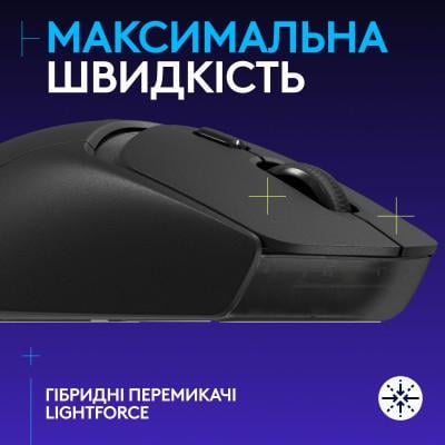 Компьютерная мышка Logitech G309 Lightspeed Wireless/Bluetooth Black (910-007199) - фото 2