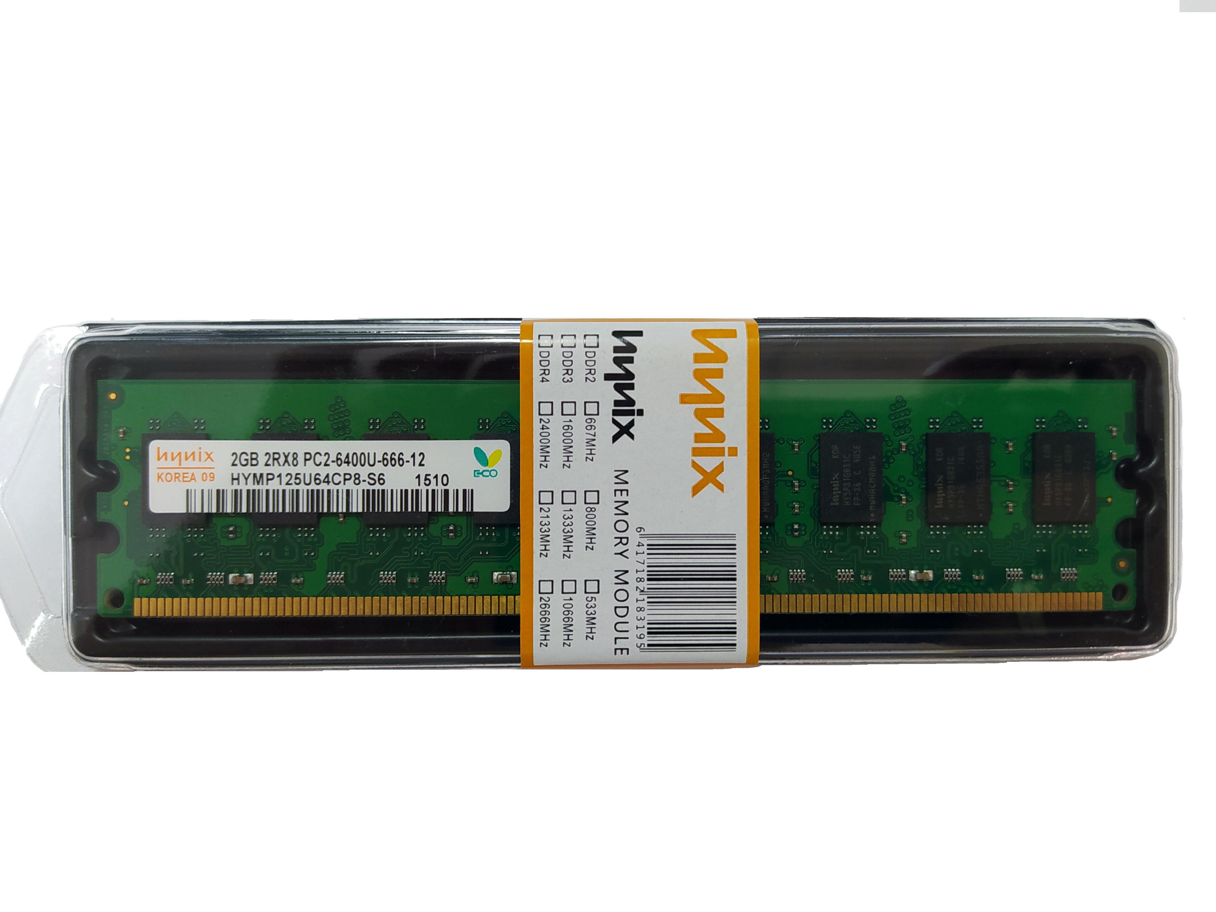 Оперативна пам'ять Hynix DDR2-800 2048 Мб PC2-6400 (HYMP125U64CP8-S6) - фото 1