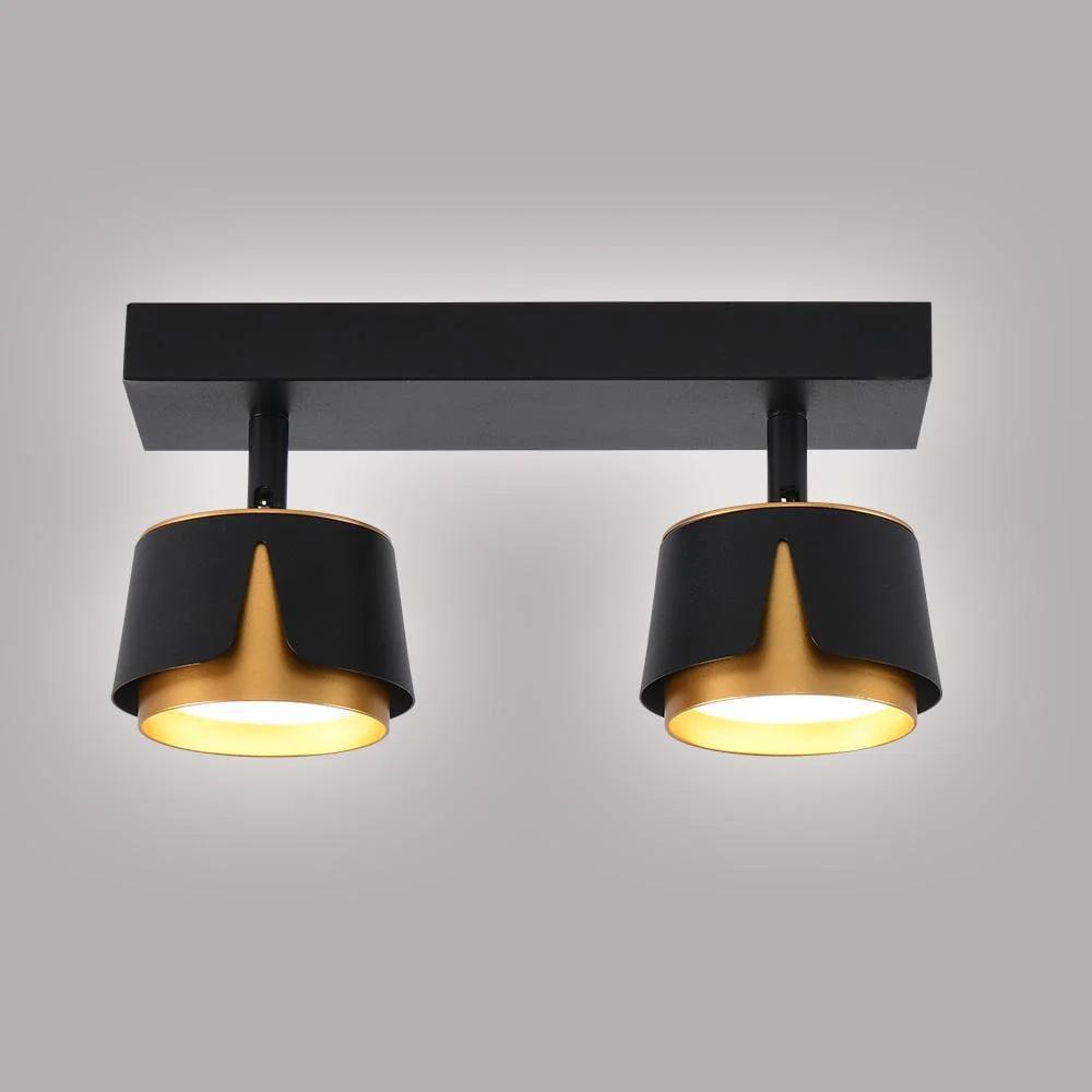 Спот ESLLSE TELA 2xGX53-2R-DL-270x100x130-BLACK/GOLD-220-IP20 (00000122764)