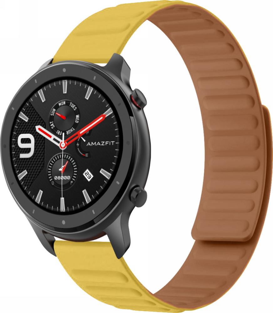 Ремешок Magneter для Amazfit GTR 47 мм Yellow (26641-0A) Ремешок Magneter для Amazfit GTR 47 мм Yellow (26641-0A)