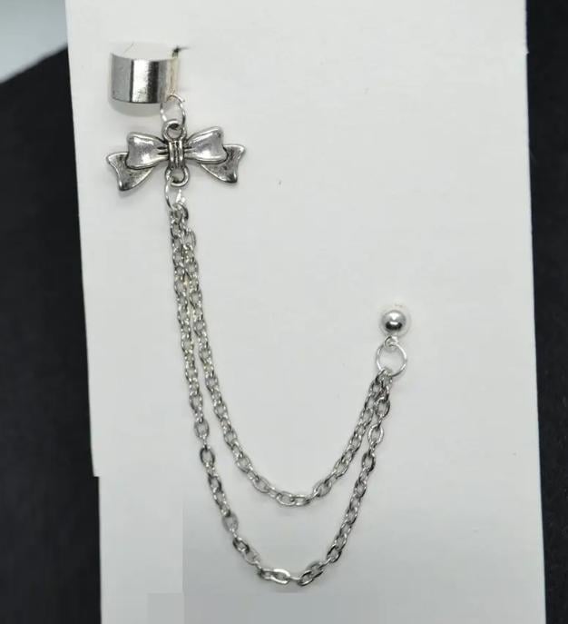 Каф на вухо подвійний бантик метелик (1369167616)