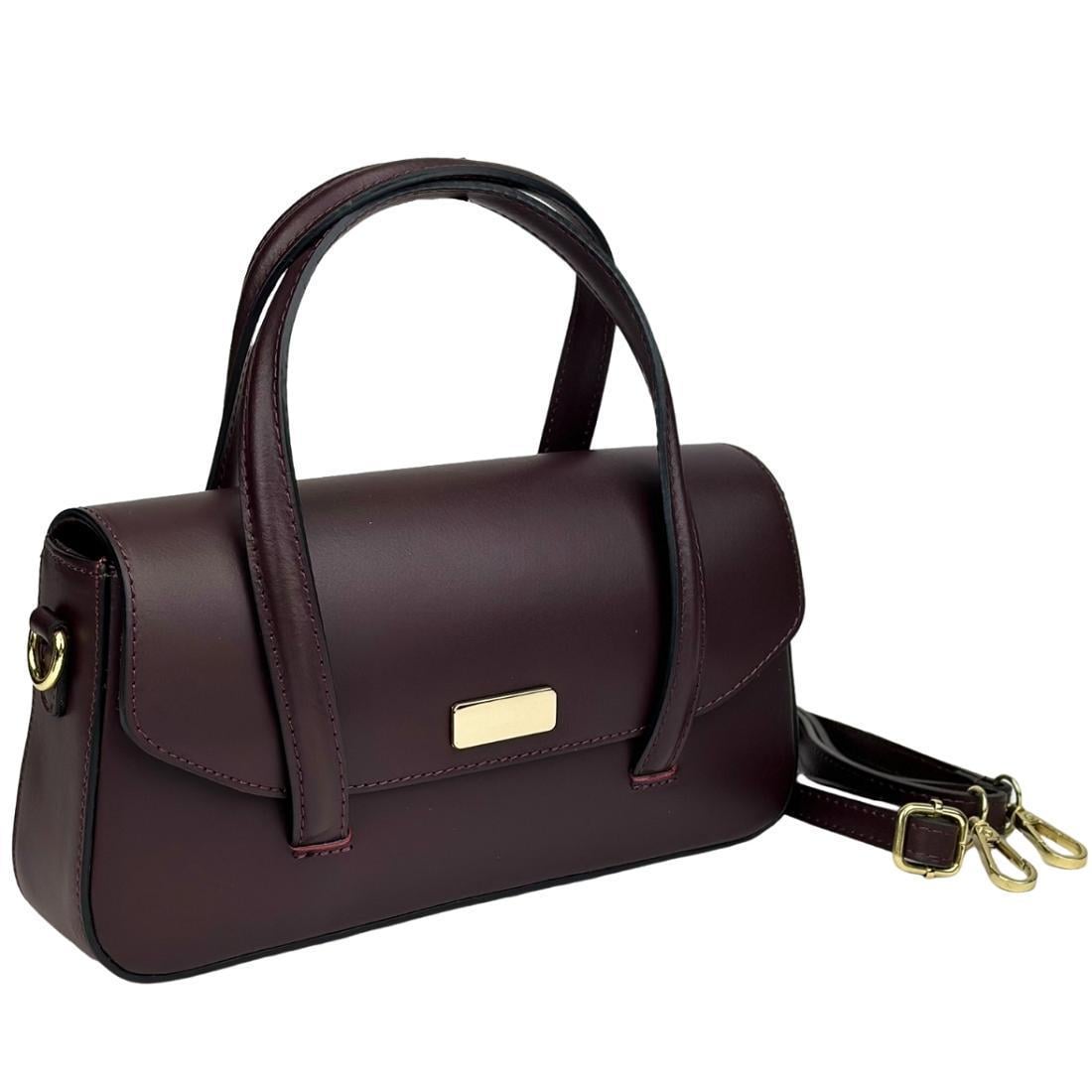 Женская кожаная сумка Firenze Italy F-IT-9899BO с длинными ручками Бордовый (2656558696)