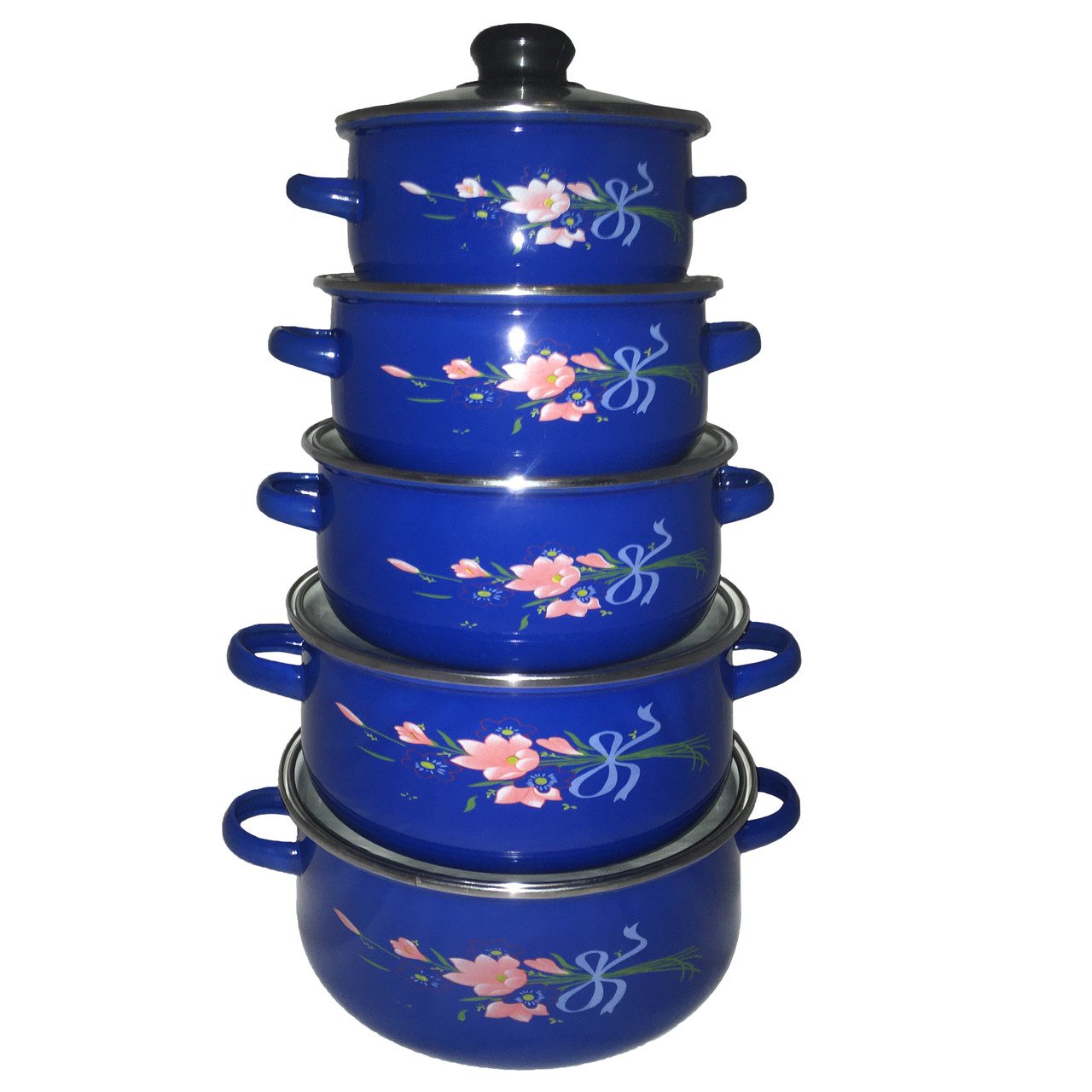 Набір каструль Unique UN-2356 10 пр. Синій (EL002450) Набір каструль Unique UN-2356 10 пр. Синій (EL002450)