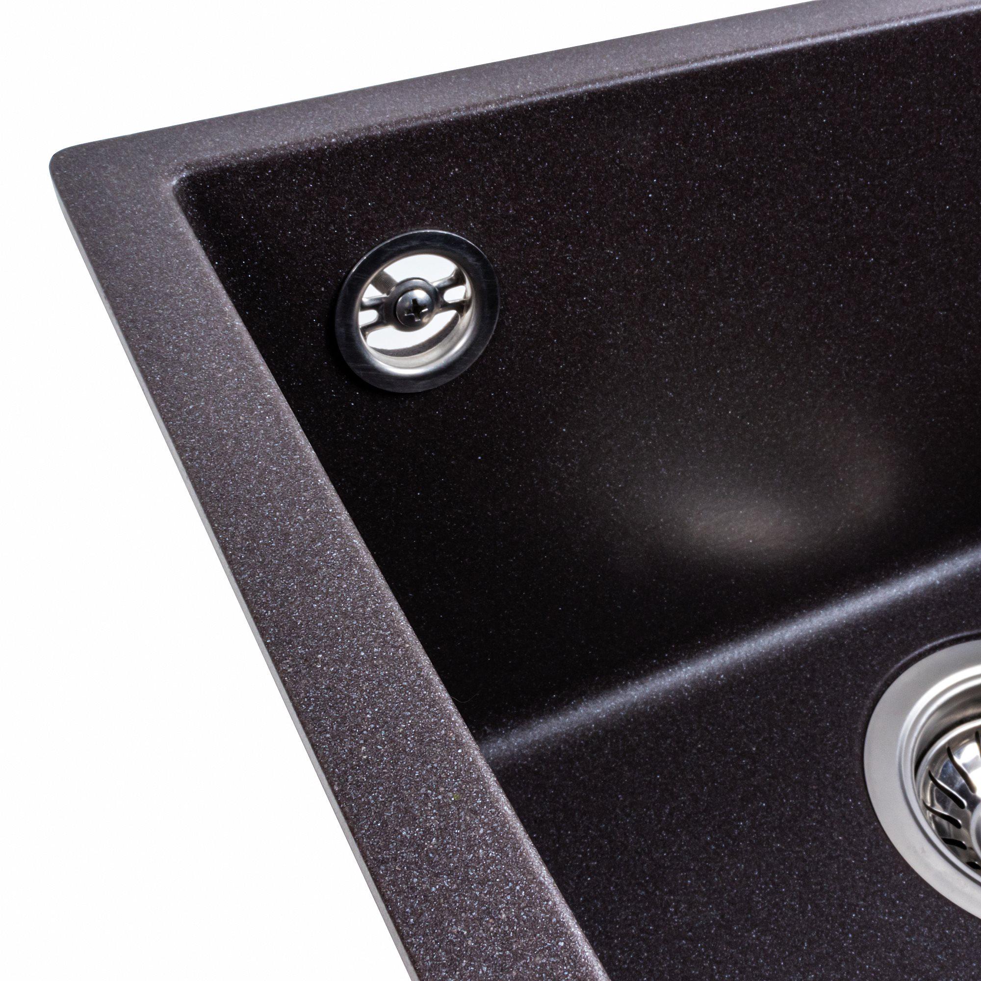 Мойка для кухни гранитная Platinum 4040 RUBA матовая Гренадин - фото 4 Мойка для кухни гранитная Platinum 4040 RUBA матовая Гренадин - фото 4