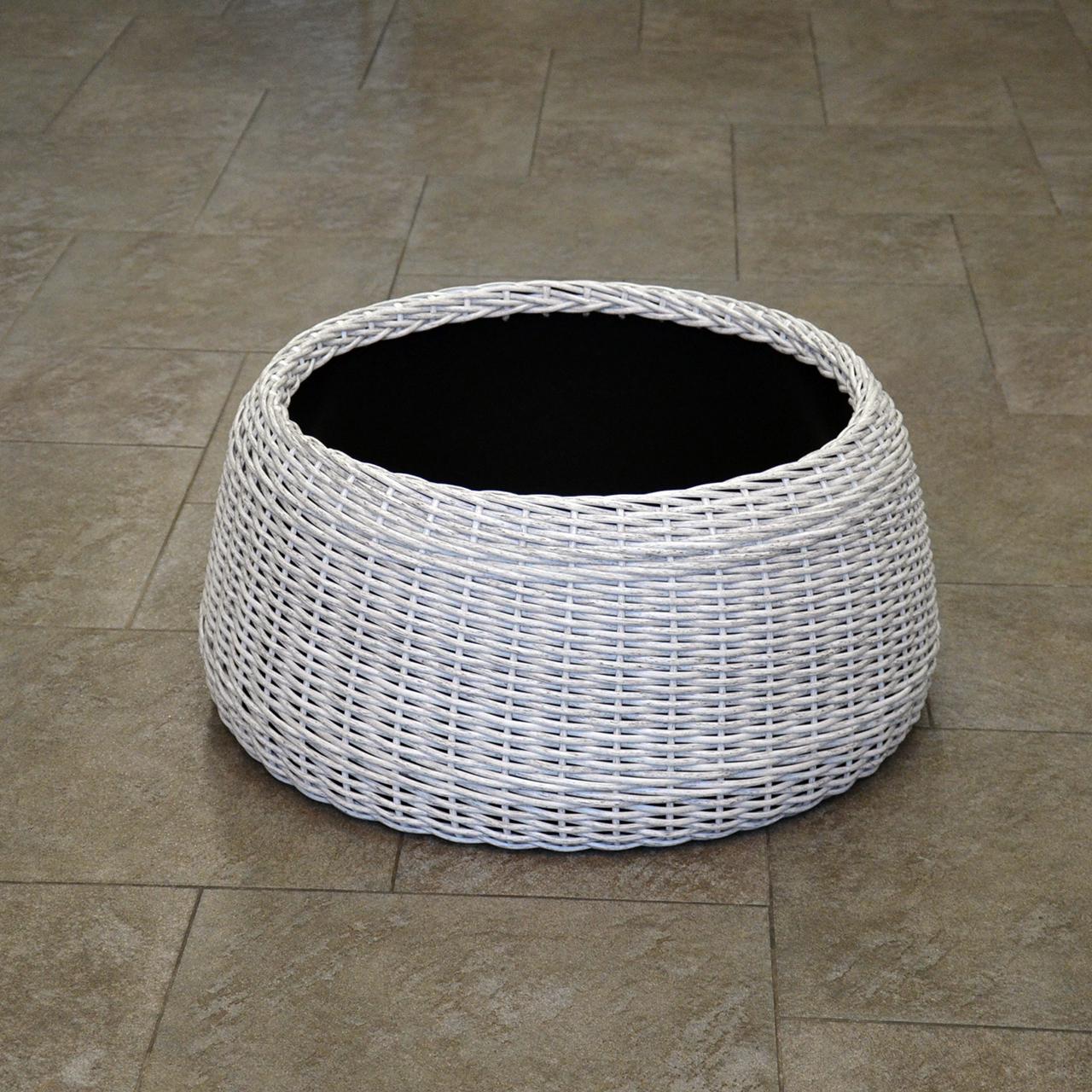 Подставка-юбка под елку плетенная из искусственного ротанга/ручной работы L Белая береза (13450327) - фото 2 Подставка-юбка под елку плетенная из искусственного ротанга/ручной работы L Белая береза (13450327) - фото 2