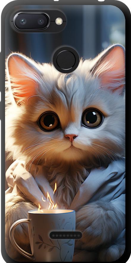 Чехол на Xiaomi Redmi 6 White cat (5646b-1521-42517)