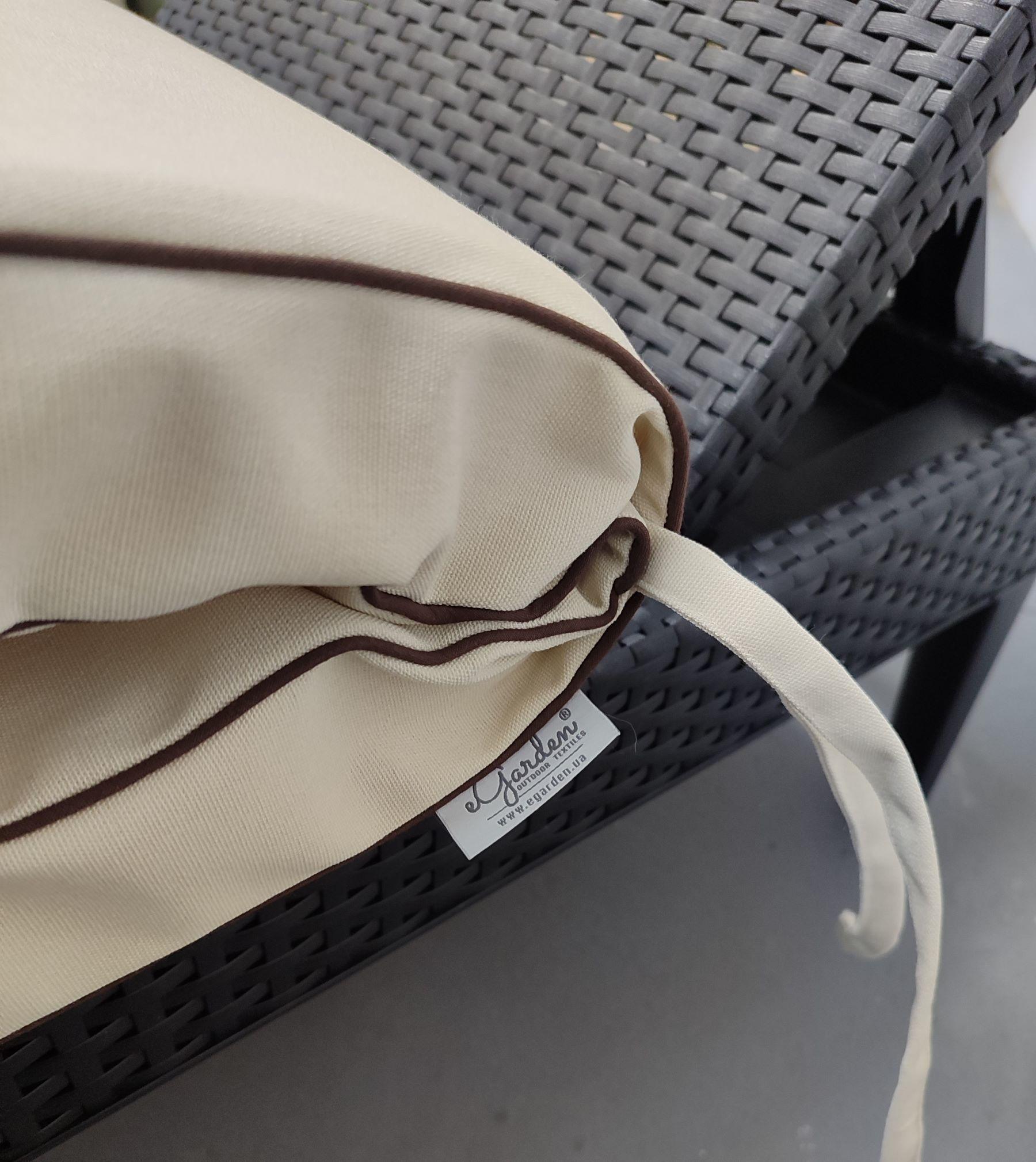 Матрас для шезлонга eGarden Mare двухсторонний акрил 195x58x6 см Кремовый (5747) - фото 5 Матрас для шезлонга eGarden Mare двухсторонний акрил 195x58x6 см Кремовый (5747) - фото 5