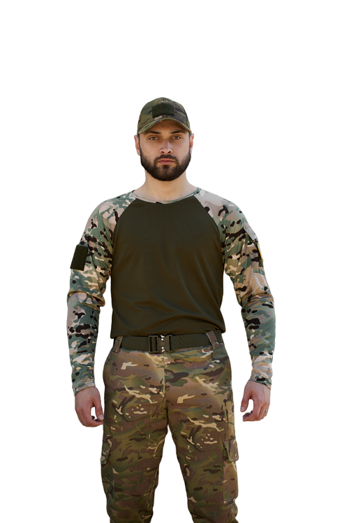 Лонгслів 204255 XL Мультикам/Олива