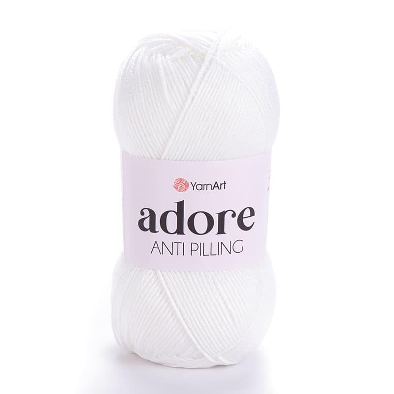 Пряжа YarnArt Adore 330 Белый Пряжа YarnArt Adore 330 Белый