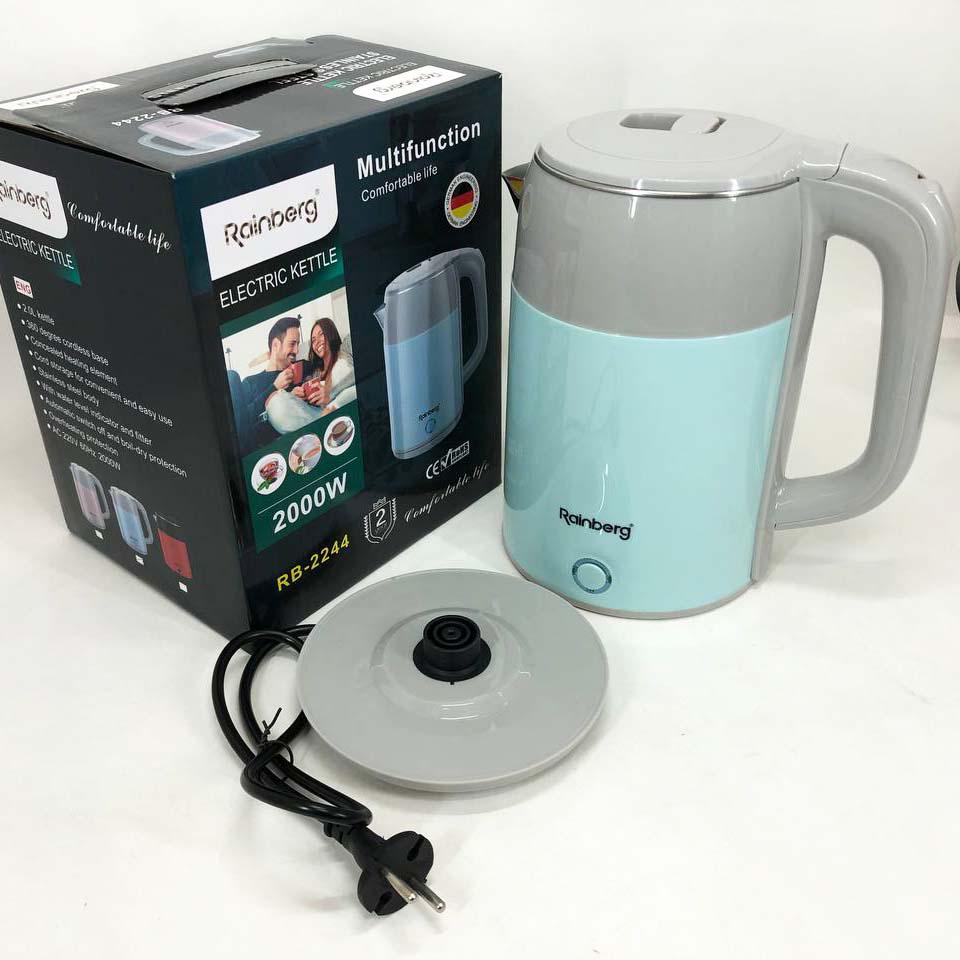 Електрочайник Rainberg RB-2244 2000 Вт 2 л Блакитний (322868) - фото 5 Електрочайник Rainberg RB-2244 2000 Вт 2 л Блакитний (322868) - фото 5