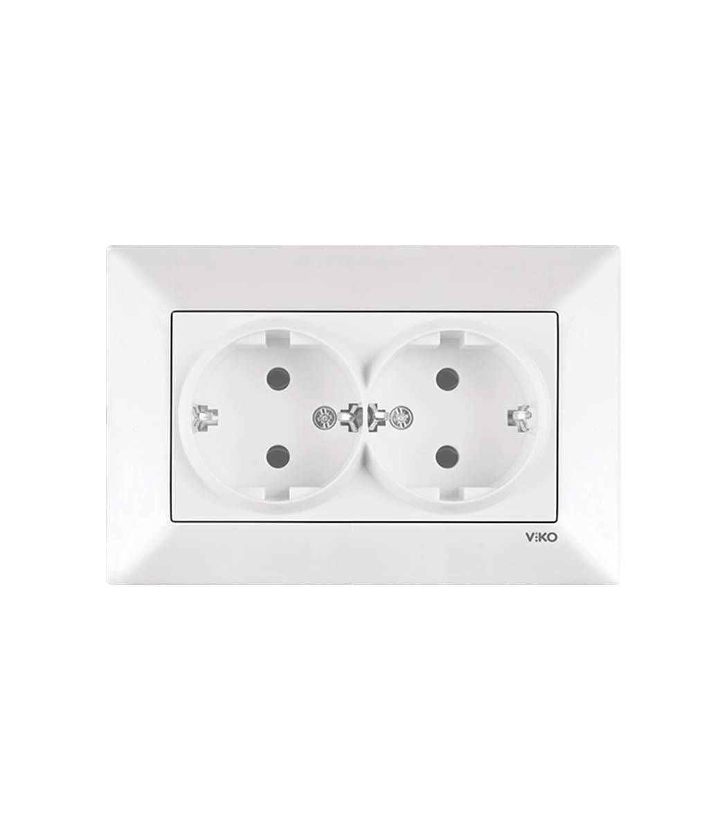 Розетка із заземленням VIKO Meridian 2 Білий (221410)