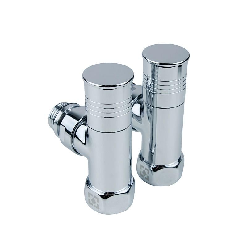 Комплект угловых радиаторных кранов Raftec 1/2"х3/4" Хром