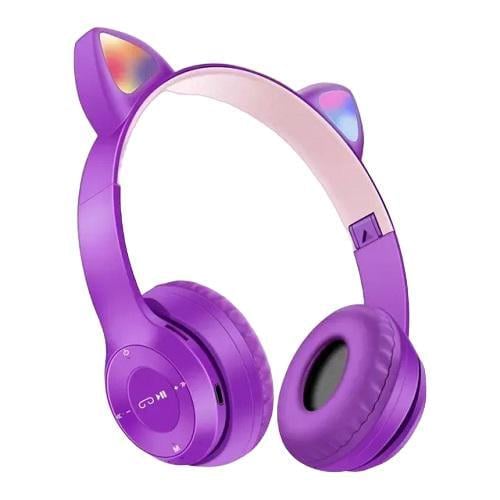 Наушники беспроводные CAT XY-204 LED Кошачьи ушки детские (MG-01804-2)