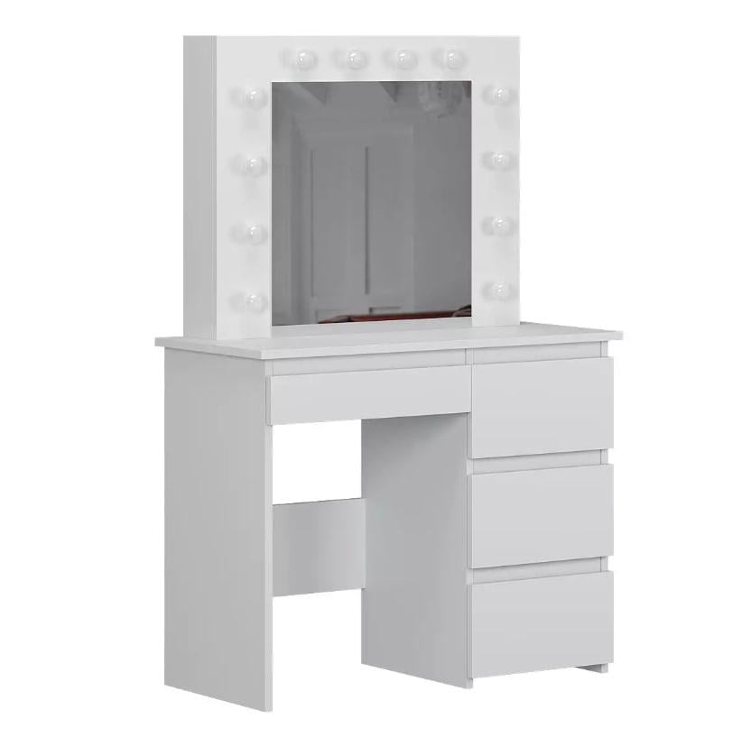 Столик для макіяжу з дзеркалом та підсвічуванням Beauty 94x140/75x43 см Білий (TB31010100000)