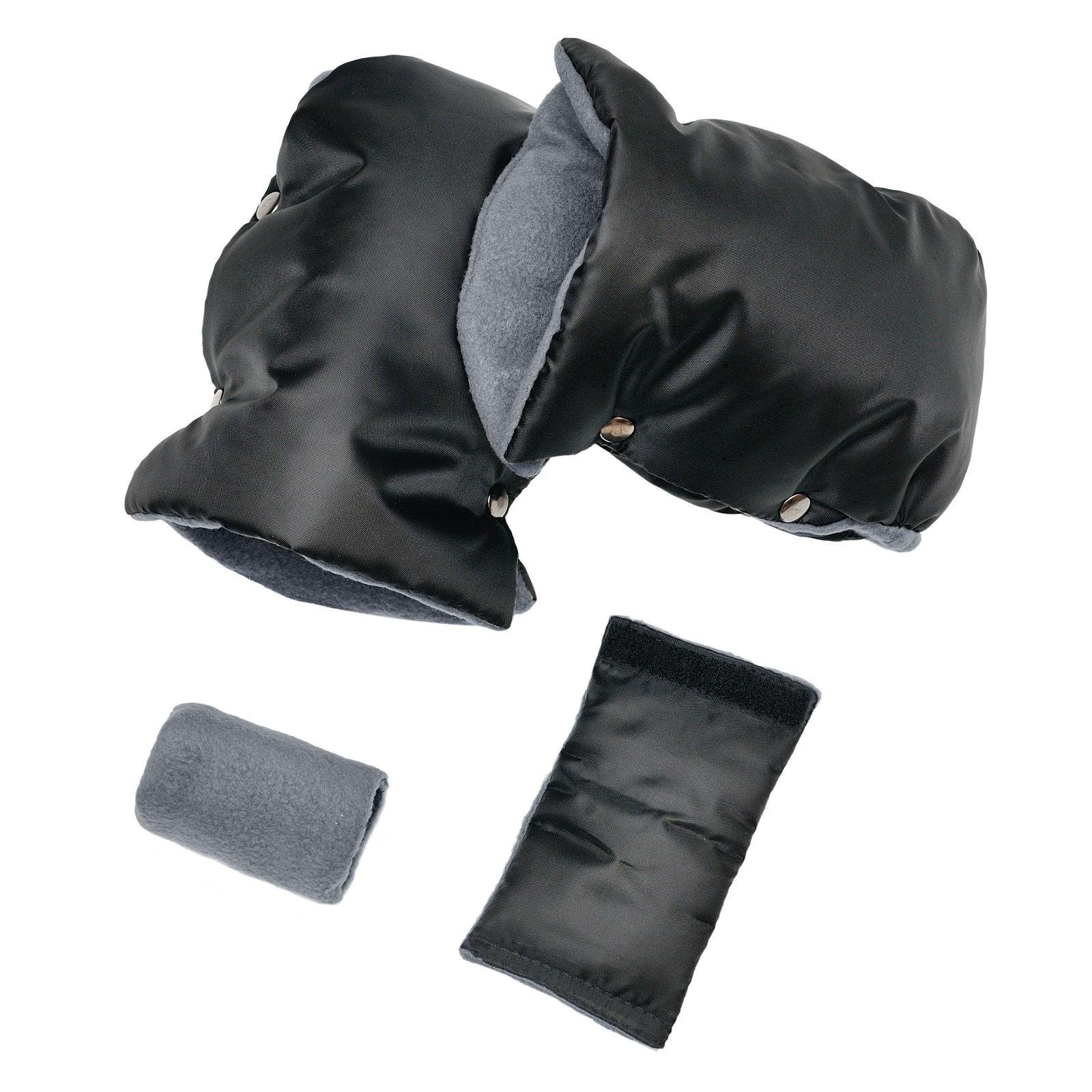 Перчатки теплые на флисе For Kids для колясок и санок с муфтой (4485)