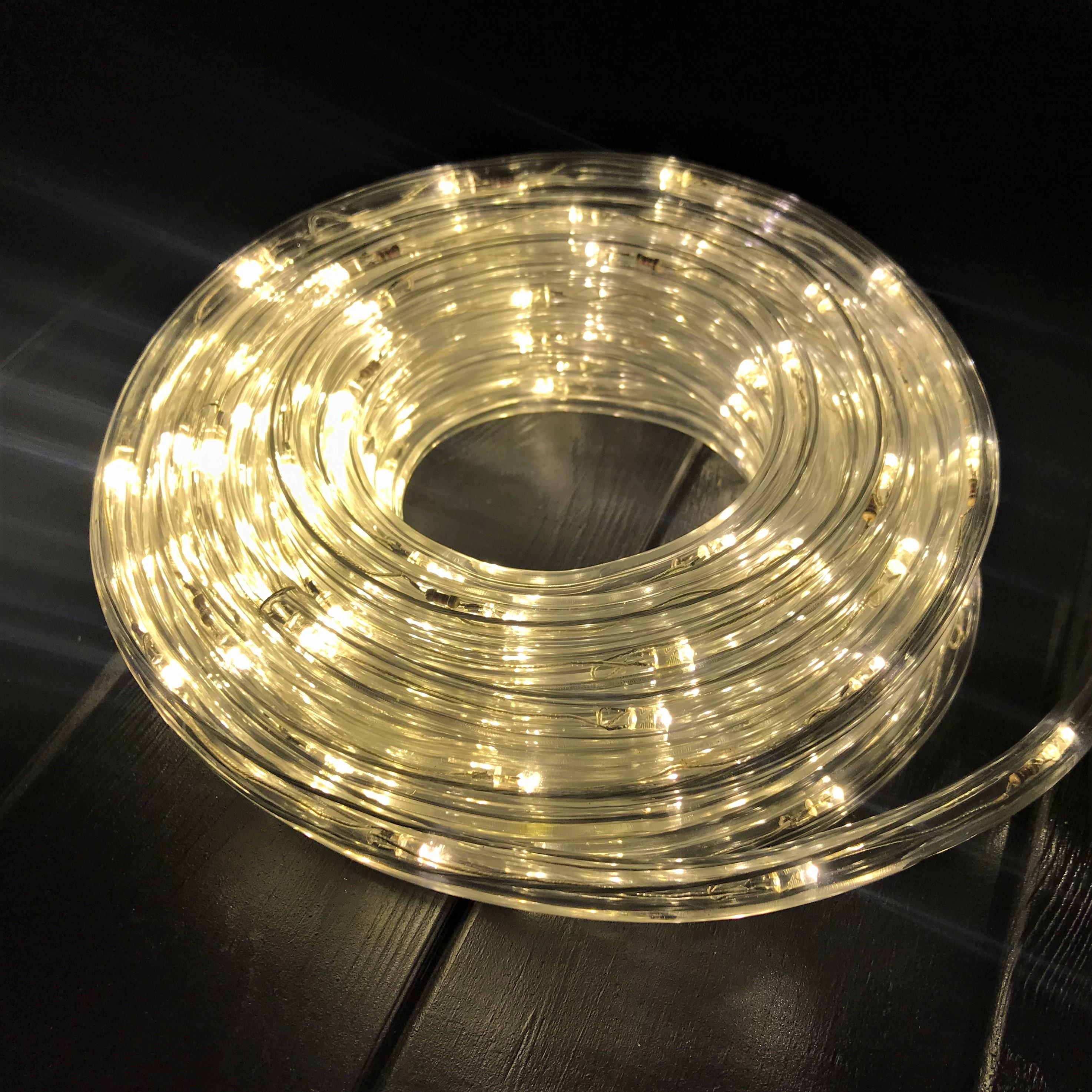 Светодиодная гирлянда Дюралайт уличный LED 10 м с контролером 220V Золотой