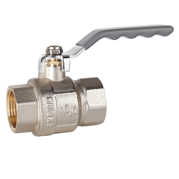 Кран шаровой ASG+ 1 1/2 ВВ прямой латунь (6553015)