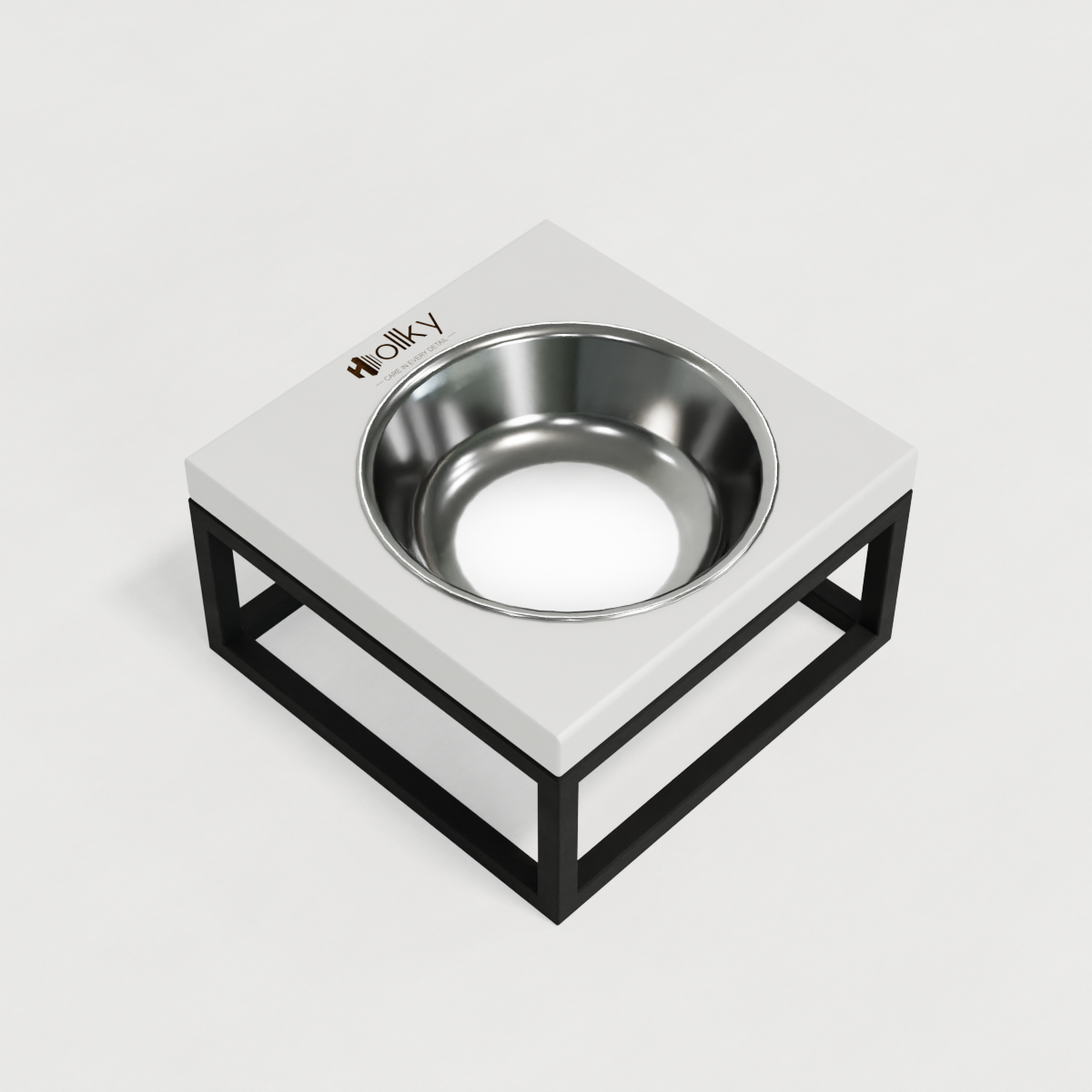 Миска на подставке для кошек и маленьких собак Hollky Base Solo S 0,45 л (S-18187-BLWH) - фото 7 Миска на подставке для кошек и маленьких собак Hollky Base Solo S 0,45 л (S-18187-BLWH) - фото 7
