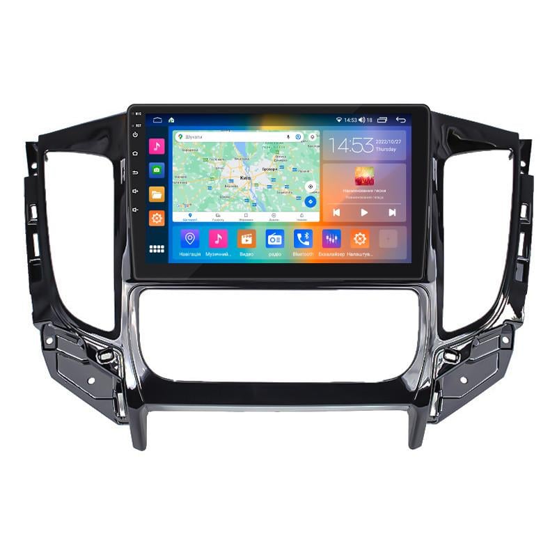 Автомагнітола штатна Lesko 4G/CarPlay/GPS/Wi-Fi для Mitsubishi L200 V 2015-2019 4/64Gb 9" (1717749466)