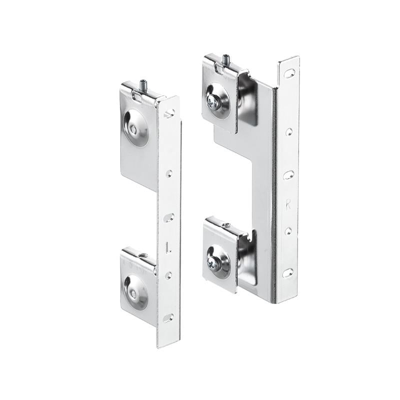 Комплект креплений фасада на выдвижную корзину для посуды Vibo (PRCA02)