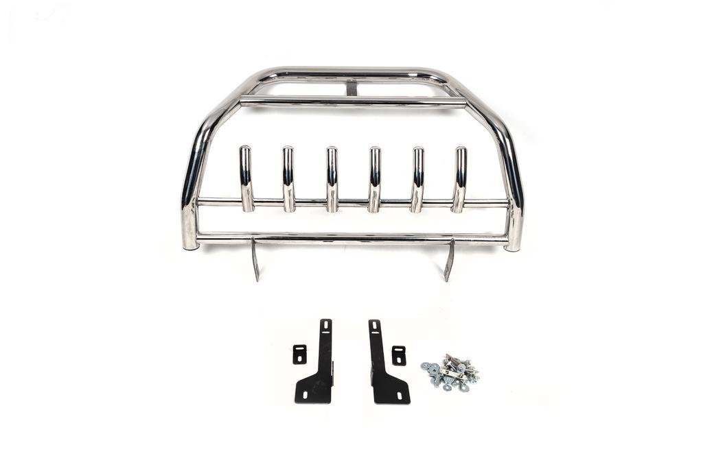 Кенгурятник WT003 Special CAN для Volkswagen Touareg 2002-2010 гг. нержавеющая сталь Хром