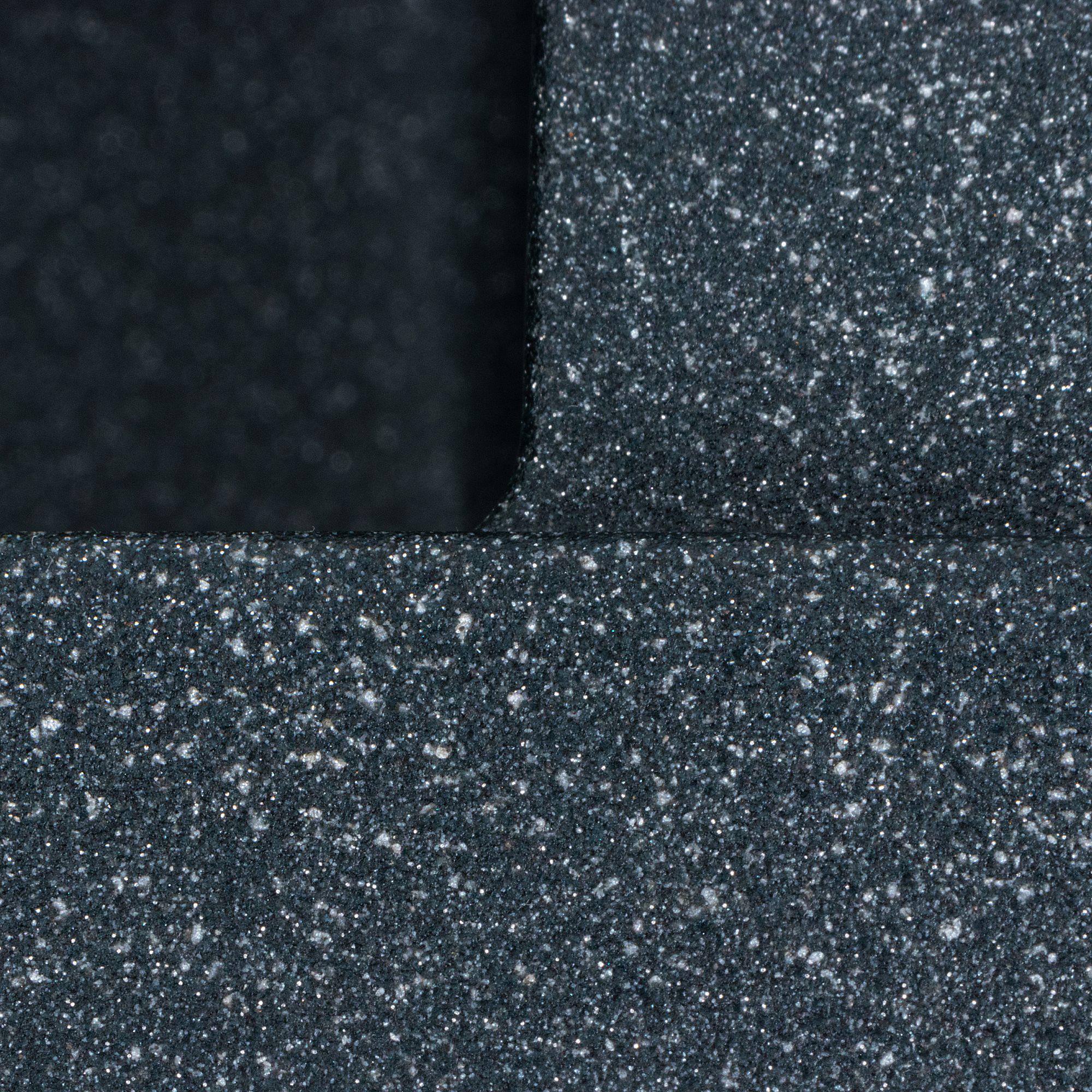 Мойка кухонная гранитная 7050 Cascada Platinum матовая Антрацитовый - фото 7