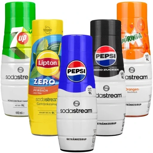 Концентраты для насыщения напитков Sodastream Pepsi/Lipton/7up/Mirinda 5 шт.(2605799050) Концентраты для насыщения напитков Sodastream Pepsi/Lipton/7up/Mirinda 5 шт.(2605799050)