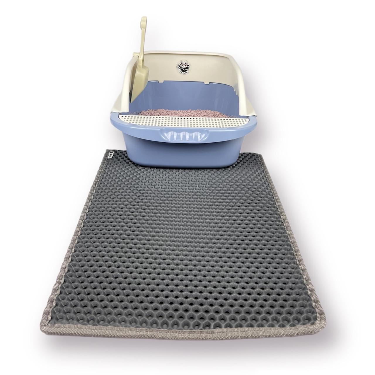 Лоток для котов CAT IN BOX с лопаткой 52х36х21,5 см Голубой (18553370) - фото 5