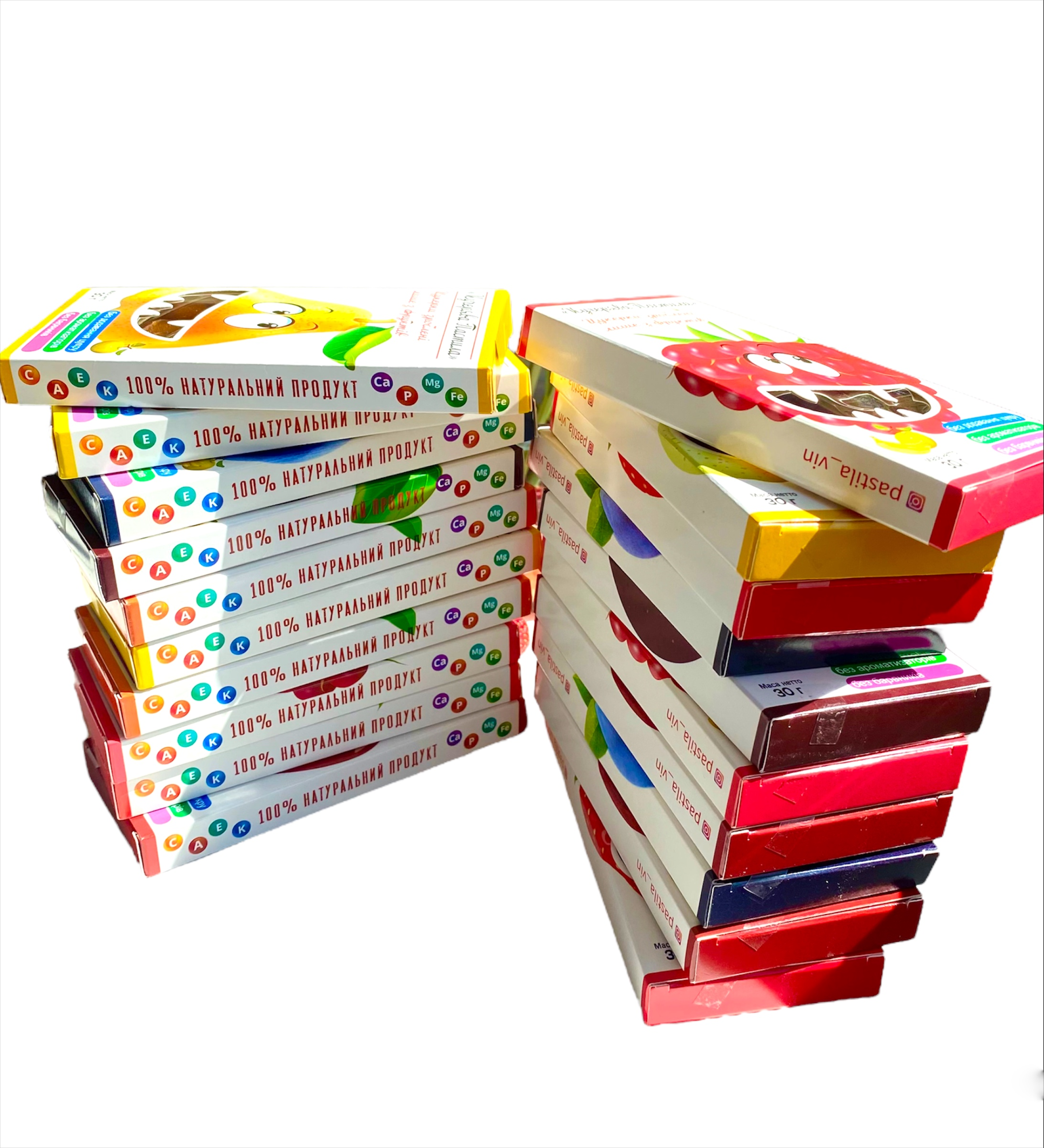 Набір натуральних цукерок Кучерява Пастила по 30 г 20 шт. - фото 2