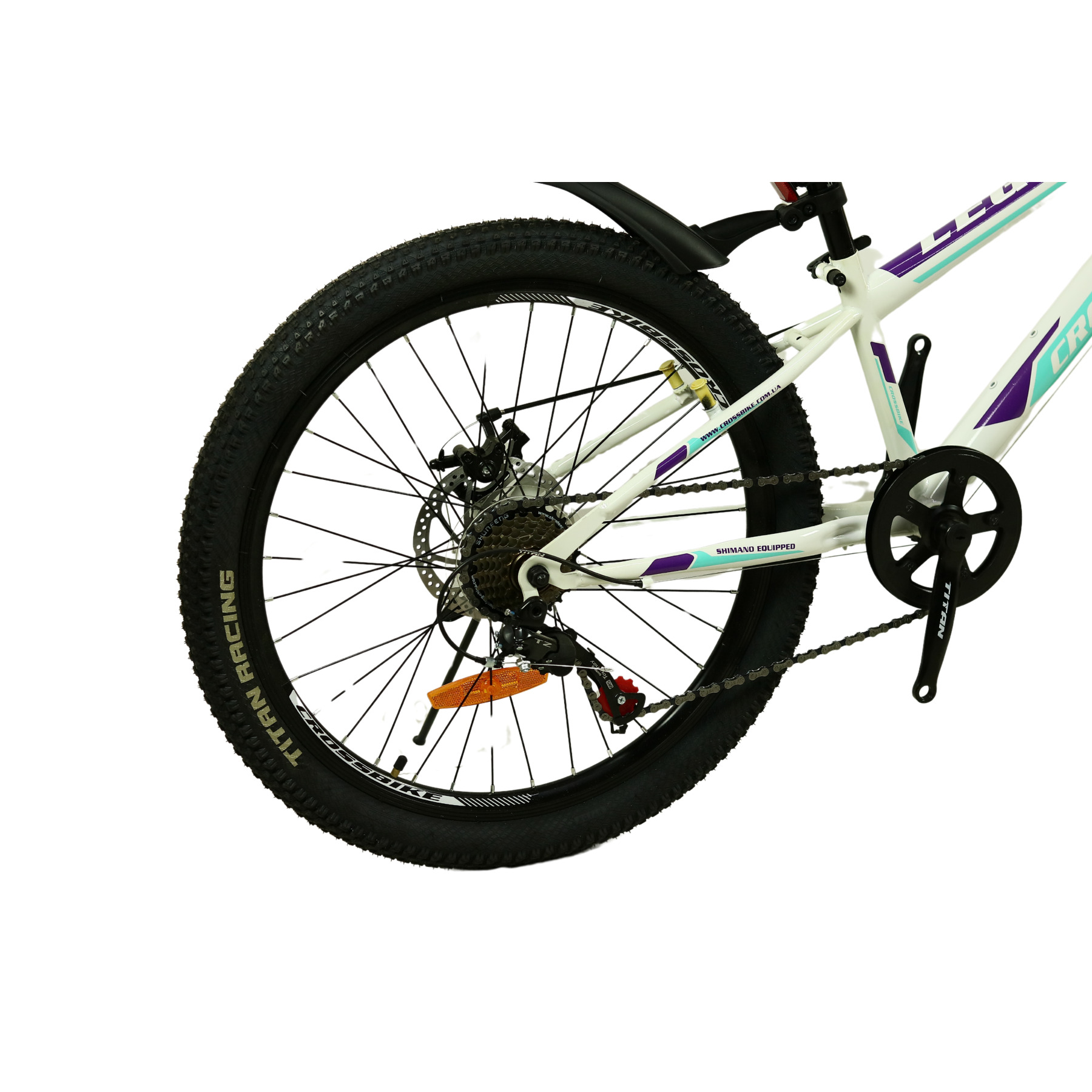 Велосипед Crossbike Legion 2024 24" 11" White/Purple - фото 3