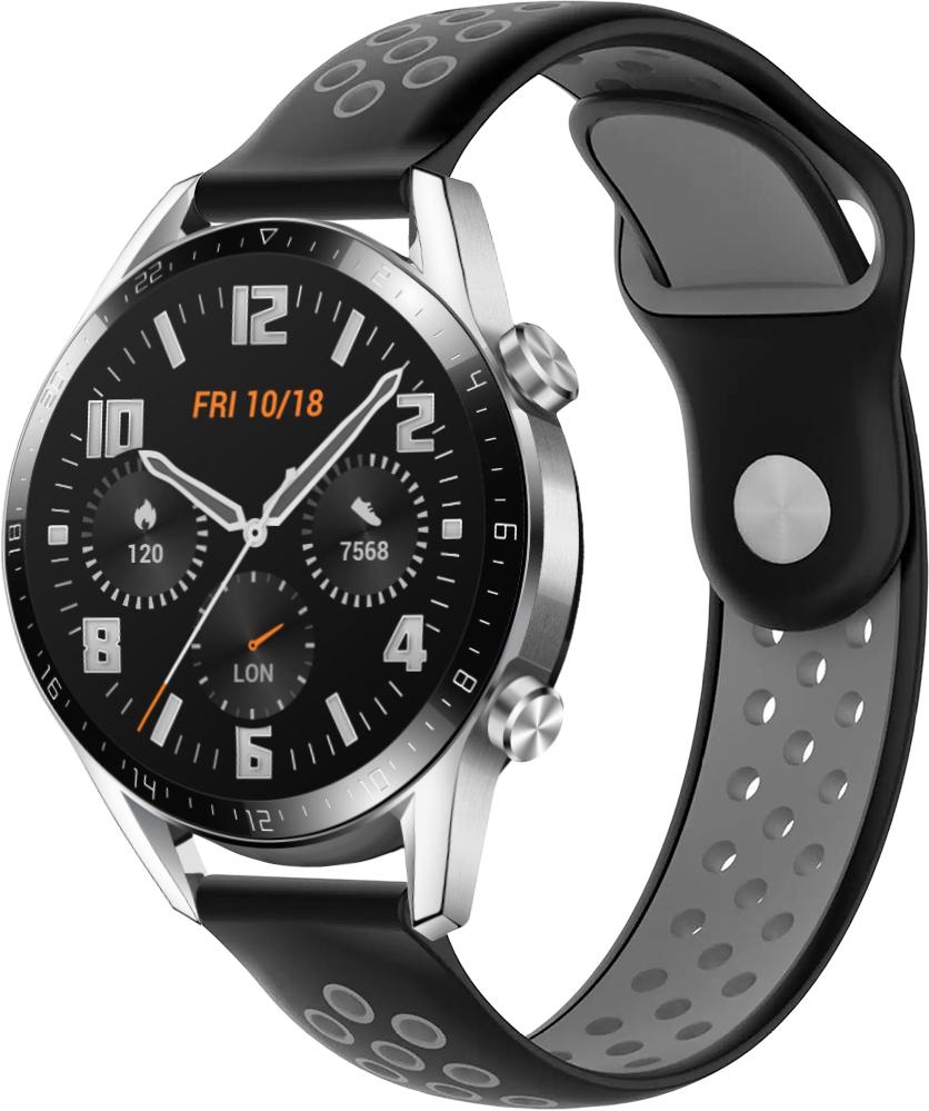 Ремешок Sport для Huawei Watch GT 2 46 мм 22 мм Black Grey (23045-53)