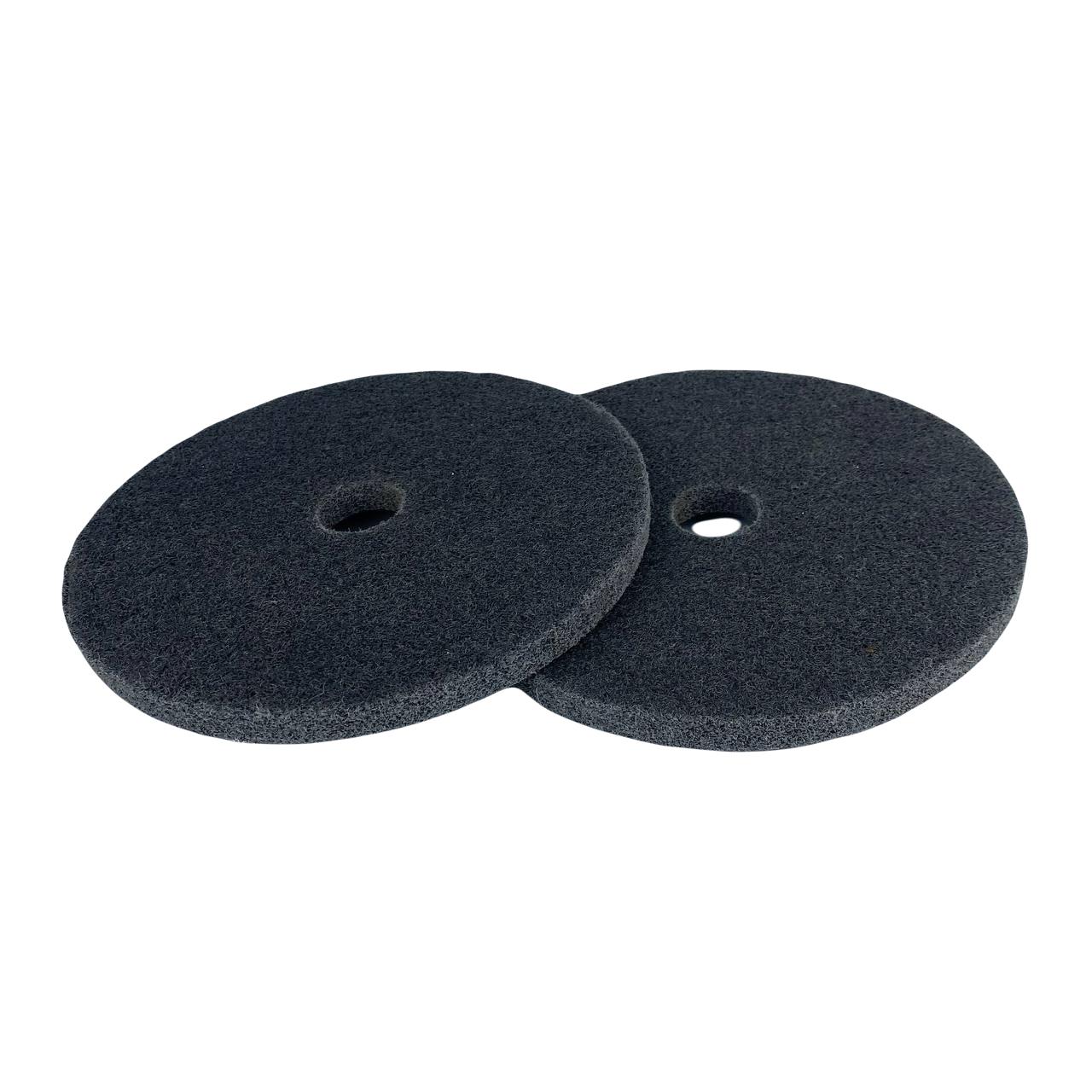 Круг з абразивного волокна 150х12х22 ПП Р180 Сірий (29862162) - фото 2 Круг з абразивного волокна 150х12х22 ПП Р180 Сірий (29862162) - фото 2